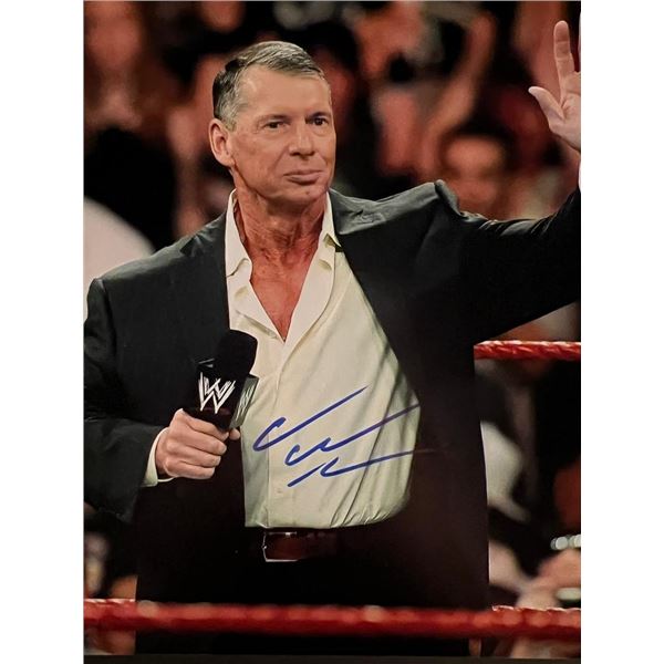 WWE Vince McMahon signed photo
