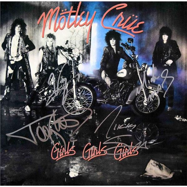 Motley Crue signed Girls, Girls, Girls album