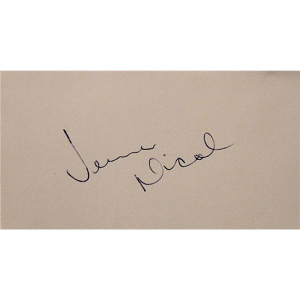 Beatles Jimmie Nicol signature slip
