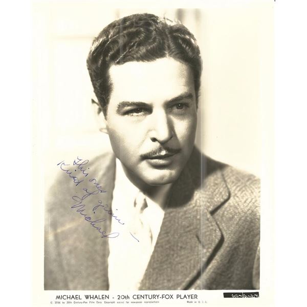 White Fang Michael Whalen Signed Photo