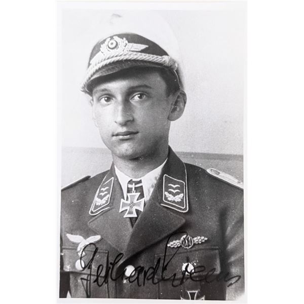WW2 German Officer Gerhard Zoppoth signed photo