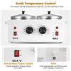 Image 10 : Double-Pot Electric Wax Warmer (1.2L) w/ Adjustable Temp for Hair Removal/Beauty/Spa - New