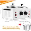Image 6 : Double-Pot Electric Wax Warmer (1.2L) w/ Adjustable Temp for Hair Removal/Beauty/Spa - New