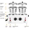 Image 7 : Double-Pot Electric Wax Warmer (1.2L) w/ Adjustable Temp for Hair Removal/Beauty/Spa - New