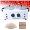 Image 9 : Double-Pot Electric Wax Warmer (1.2L) w/ Adjustable Temp for Hair Removal/Beauty/Spa - New