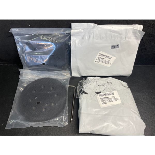 Lot of 6 5-Inch 8-Hole Orbital Sander Replacement Pads; Hook & Loop Sanding Pads - New