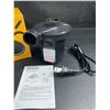 Image 2 : Electric Air Pump 110V (Model: CZ-198B) with Various Inflator Adaptor Tips - New in Box