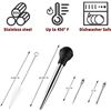 Image 5 : Lot of 2 JY Cookment Stainless Steel Turkey Basters/Syringes for Cooking with Cleaning Brush - New