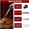 Image 9 : Lot of 2 JY Cookment Stainless Steel Turkey Basters/Syringes for Cooking with Cleaning Brush - New