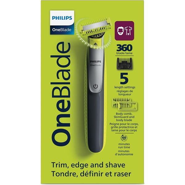Philips OneBlade 360 Cordless Trimmer/Shaver for Men - New Sealed