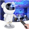 Image 1 : Astronaut Starry Sky Galaxy Star Projector Night Light with Remote Control - New