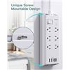 Image 6 : Addtam Surge Protector/Multi-Outlet Power Bar - 6 Outlets & 4-USB Ports - New in Box