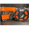 Image 1 : 1 Roll of Tecbears PLA 3D Printer Filament - Orange - 1.75mm (1KG) Roll - New Sealed