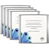 Image 1 : Peacock 5-Pack Curved Office Door Sign Holders (7" x 6") Aluminum Wall Mount Sign Holders - New