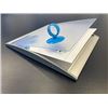 Image 2 : Peacock 5-Pack Curved Office Door Sign Holders (7" x 6") Aluminum Wall Mount Sign Holders - New