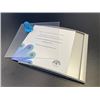 Image 3 : Peacock 5-Pack Curved Office Door Sign Holders (7" x 6") Aluminum Wall Mount Sign Holders - New
