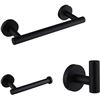 Image 1 : 3-Piece Bathroom Towel Bar/Toilet Paper Holder/Robe Hook Set - New