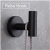 Image 7 : 3-Piece Bathroom Towel Bar/Toilet Paper Holder/Robe Hook Set - New