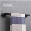 Image 8 : 3-Piece Bathroom Towel Bar/Toilet Paper Holder/Robe Hook Set - New