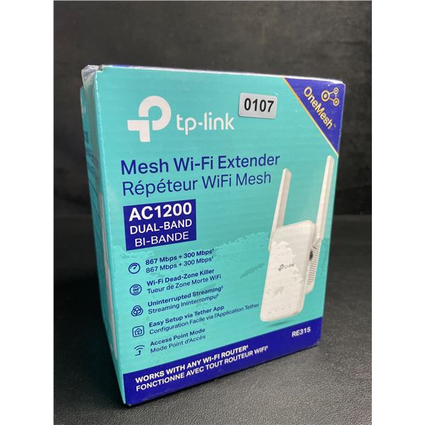 TP-Link AC1200 Mesh Wi-Fi Extender/WiFi Booster - Works with Any WiFi Router - New Sealed!
