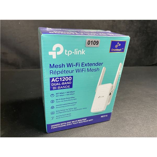 TP-Link AC1200 Mesh Wi-Fi Extender/WiFi Booster - Works with Any WiFi Router - New Sealed!