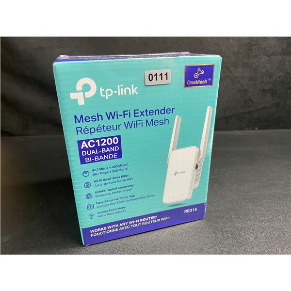 TP-Link AC1200 Mesh Wi-Fi Extender/WiFi Booster - Works with Any WiFi Router - New Sealed!