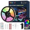 Image 1 : 32.8FT Smart LED RGB Strip Light Kit - Bluetooth/App & Remote Control - Brand New!