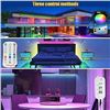 Image 5 : 32.8FT Smart LED RGB Strip Light Kit - Bluetooth/App & Remote Control - Brand New!