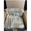 Image 2 : 250PC Disposable Paper Plates/Cutlery Set; Compostable/Biodegradable Dinnerware - New