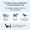 Image 9 : The Blue Cactus 2500mAh Furniture Battery Kit for Simple Recliner Chairs - New in Box!