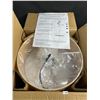 Image 3 : Clarsyne 13" Boho Woven Rattan Ceiling Light Fixture; Semi-Flush Mount Rustic Lighting - New in Box