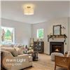 Image 7 : Clarsyne 13" Boho Woven Rattan Ceiling Light Fixture; Semi-Flush Mount Rustic Lighting - New in Box