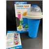 Image 1 : Frozen Magic Slushy Maker Cup (Blue) Freeze, Squeeze, Enjoy! Slushie Drink-Making Cup - New
