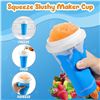 Image 7 : Frozen Magic Slushy Maker Cup (Blue) Freeze, Squeeze, Enjoy! Slushie Drink-Making Cup - New