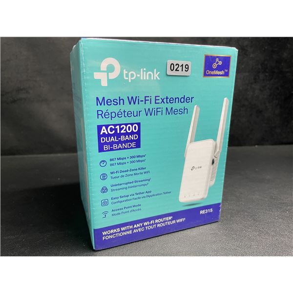 TP-Link AC1200 Mesh Wi-Fi Extender/WiFi Booster - Works with Any WiFi Router - New Sealed!
