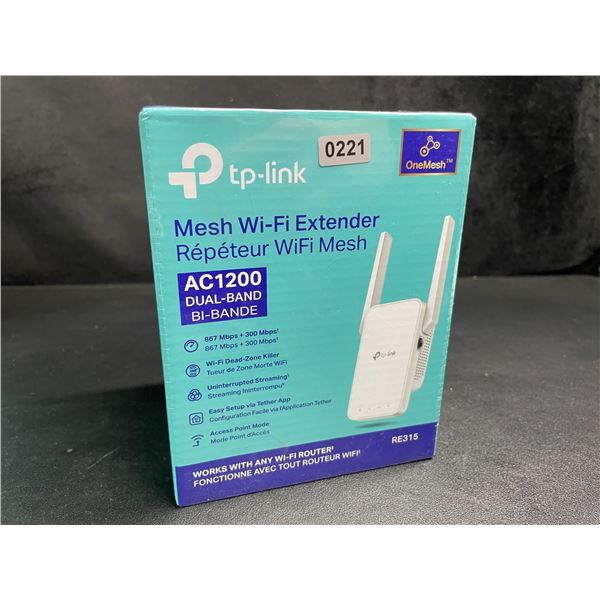 TP-Link AC1200 Mesh Wi-Fi Extender/WiFi Booster - Works with Any WiFi Router - New Sealed!