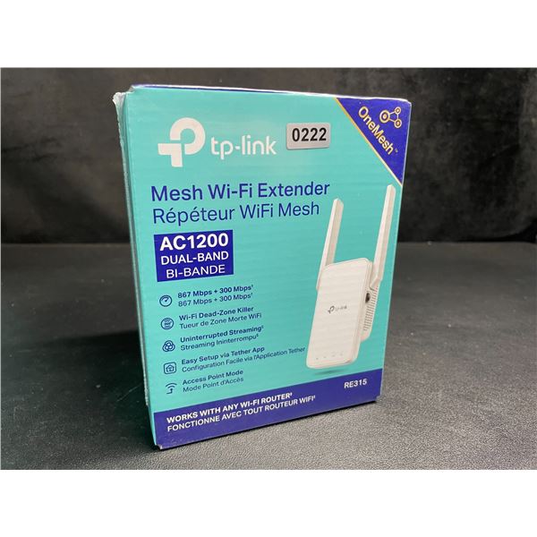 TP-Link AC1200 Mesh Wi-Fi Extender/WiFi Booster - Works with Any WiFi Router - New Sealed!