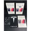Image 1 : 3 Tesla Key Card Holders - Black/White - New