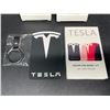 Image 2 : 3 Tesla Key Card Holders - Black/White - New