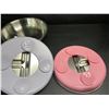 Image 3 : Set of 3 Metal Dishes/Divided Serving Trays with Silicone Bottom - New