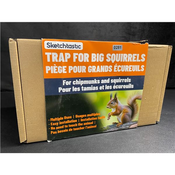 Sketchtastic Trap for Big Squirrels/Chipmunks - For Outdoor Yard/Patio Use - Brand New