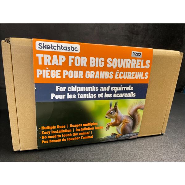 Sketchtastic Trap for Big Squirrels/Chipmunks - For Outdoor Yard/Patio Use - Brand New