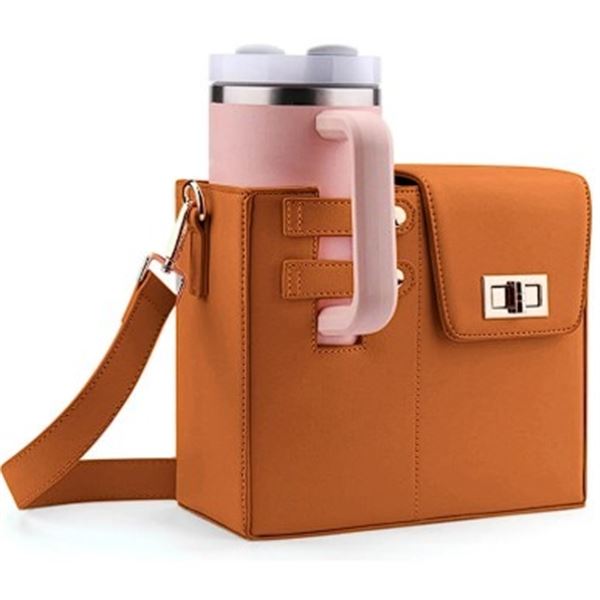 Crossbody Purse for Stanley Cups/Storage Bag for Water Bottles w/ Shoulder Strap - New