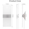 Image 2 : 2-Pack Kicaao Modern Acrylic Wall Lights; 10W 6000K Cool White w/ 6FT Plug-In Cord - New