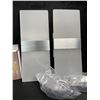 Image 5 : 2-Pack Kicaao Modern Acrylic Wall Lights; 10W 6000K Cool White w/ 6FT Plug-In Cord - New