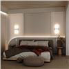 Image 8 : 2-Pack Kicaao Modern Acrylic Wall Lights; 10W 6000K Cool White w/ 6FT Plug-In Cord - New