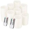 Image 1 : 8-Pack of Flameless LED Candles - Battery Operated Waterproof Candle Set (White) - New
