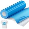 Image 1 : 35FT Roll of Heat Transfer Vinyl (Lake Blue) Iron-On HTV for Cricut/Heat Press Crafts/Custom Shirts