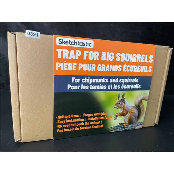 Sketchtastic Trap for Big Squirrels/Chipmunks - For Outdoor Yard/Patio Use - Brand New
