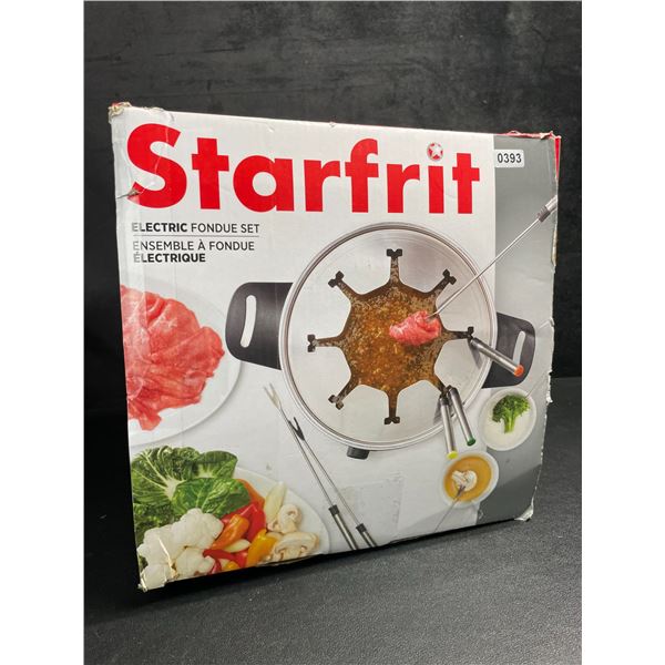 Starfrit Electric Fondue Set - 3L, 1500 Watts, Forks - New (Dmg Box)